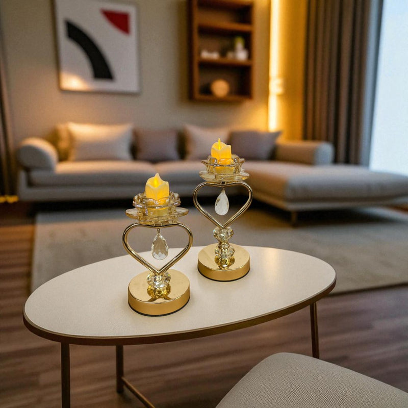 Signature Edition Crystal & Metallic Candle Stand