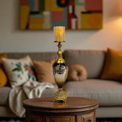 Vintage Brass Table Candle Stand