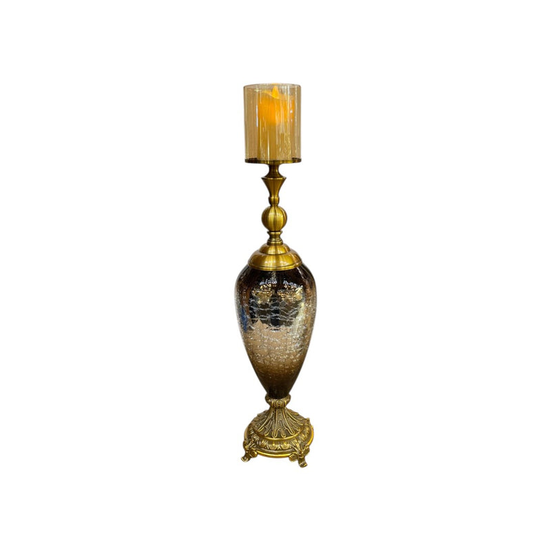 Vintage Brass Table Candle Stand
