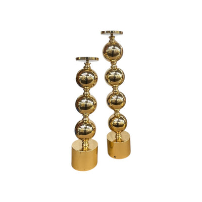 Modern Luxe Metallic Candle Stand