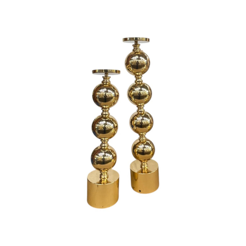 Modern Luxe Metallic Candle Stand