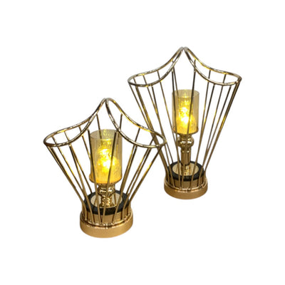 Sanctuary Flame Crystal & Brass Devotional Candle Stand
