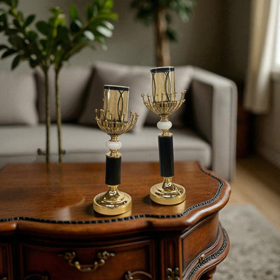 Imperial Lux Modern Metallic Candle Stand
