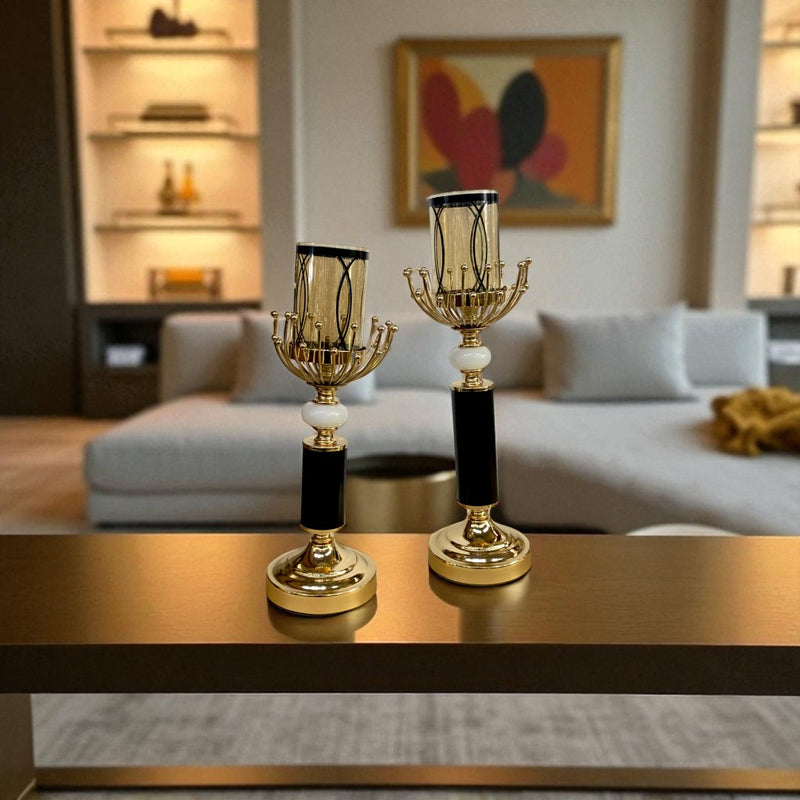 Imperial Lux Modern Metallic Candle Stand