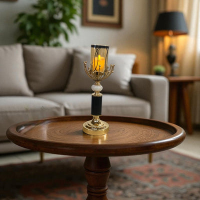 Imperial Lux Modern Metallic Candle Stand
