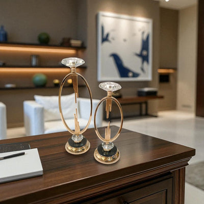 Metallic Brass Candle Stands
