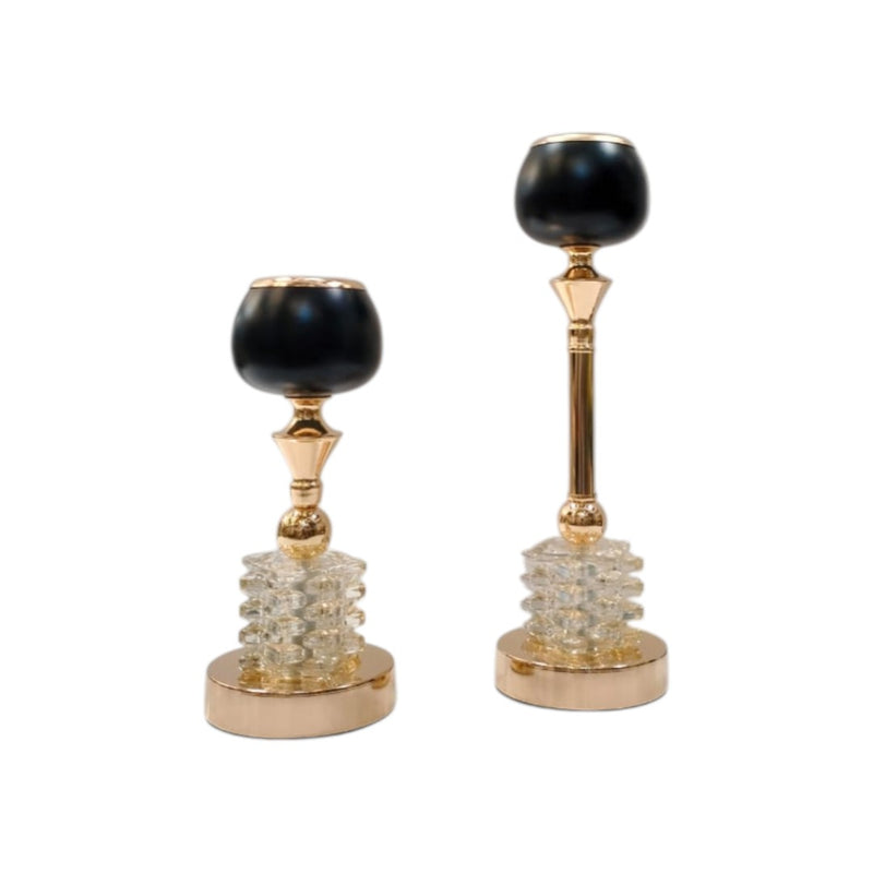 The Crowned Ember Crystal Candle Holder
