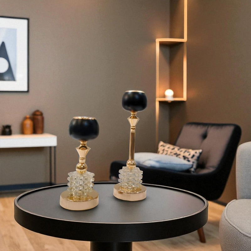 The Crowned Ember Crystal Candle Holder