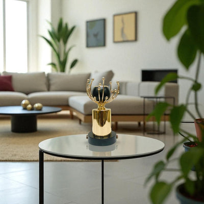 Golden Flower Candle Stand