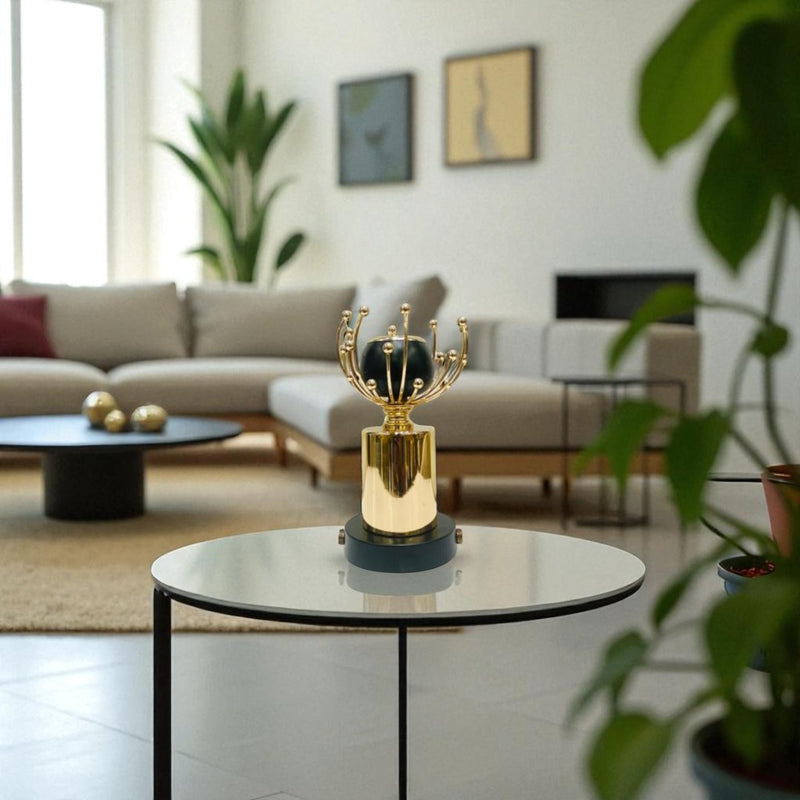 Golden Flower Candle Stand