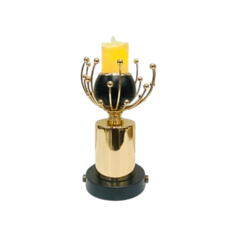 Golden Flower Candle Stand
