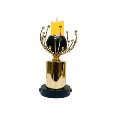 Golden Flower Candle Stand