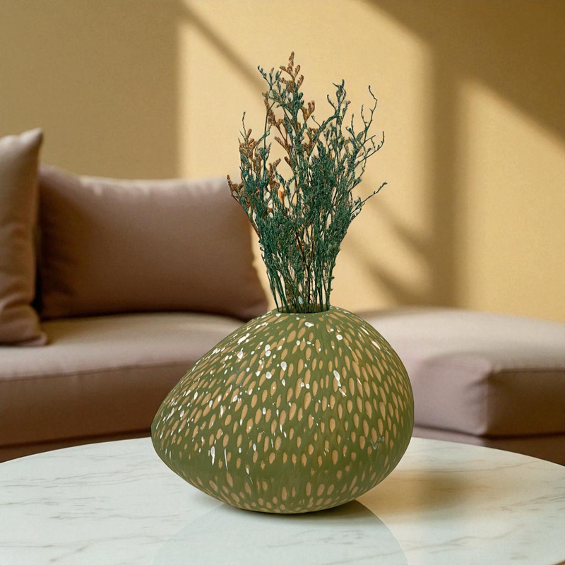 Luxury Modern Nordic Green Ceramic Vase