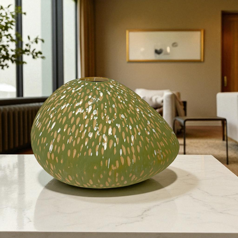 Luxury Modern Nordic Green Ceramic Vase