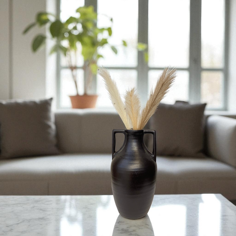 Obsidian Luxe Ceramic Vase