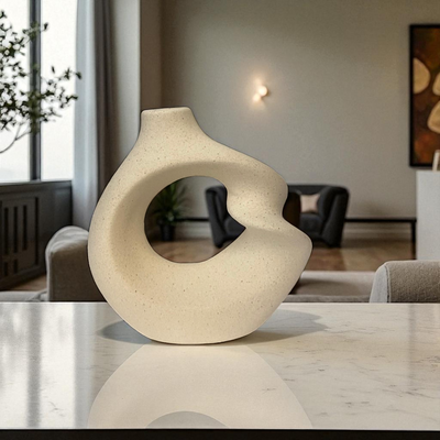 Elo Arc Vases – Sculptural Ceramic Duo