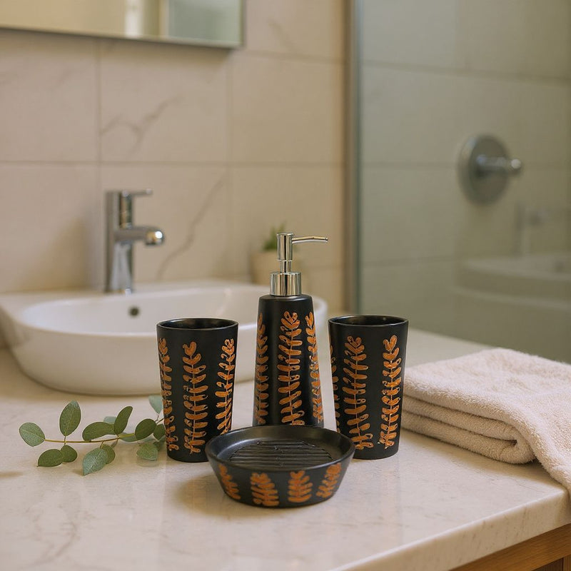 Midnight Black Bathroom Set