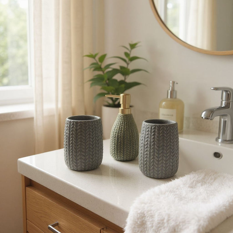 Eterna Grey Luxe Bathroom Set