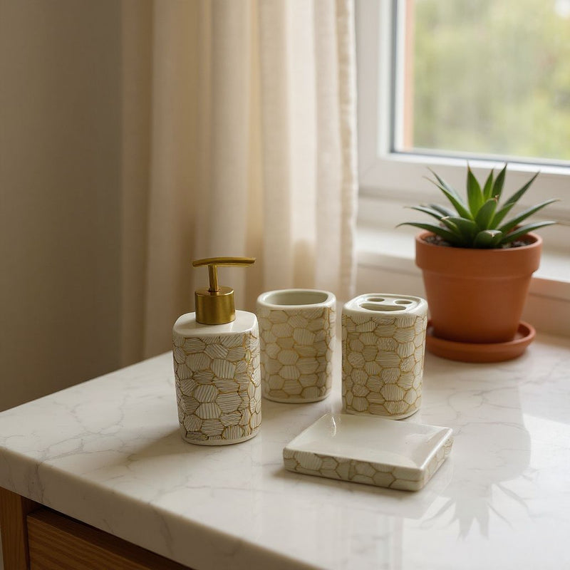 Honeycomb Luxe Bathroom Set