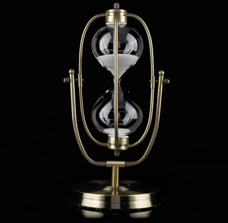 Antique-Style Brass and Glass Timer Set