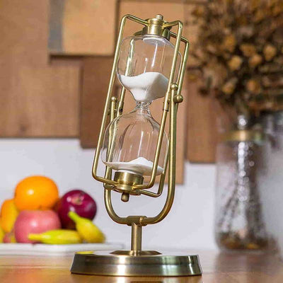 Luxury Brass-Framed Hourglass