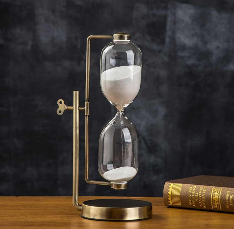 Timeless Grace Brass Hourglass Set
