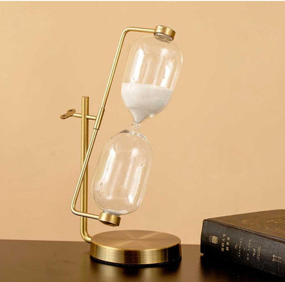 Timeless Grace Brass Hourglass Set