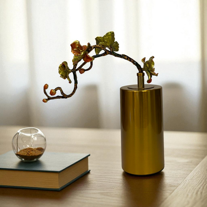 Golden Branch Blossom Sculpture