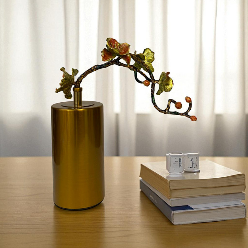 Golden Branch Blossom Sculpture