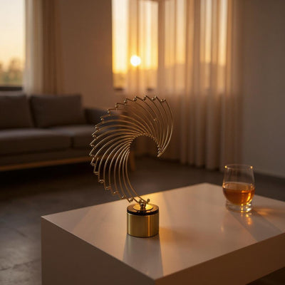 Golden Spiral Wave Sculptures