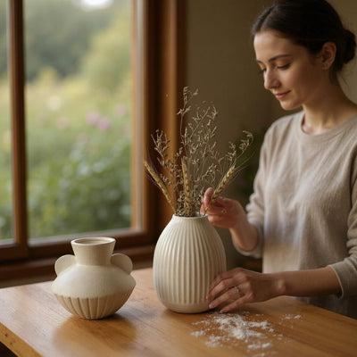 Serenity Duo Ceramic Vases
