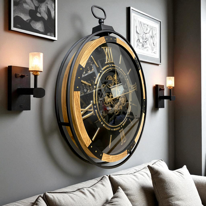 The Industrial Mechanism Gears Wall Clock
