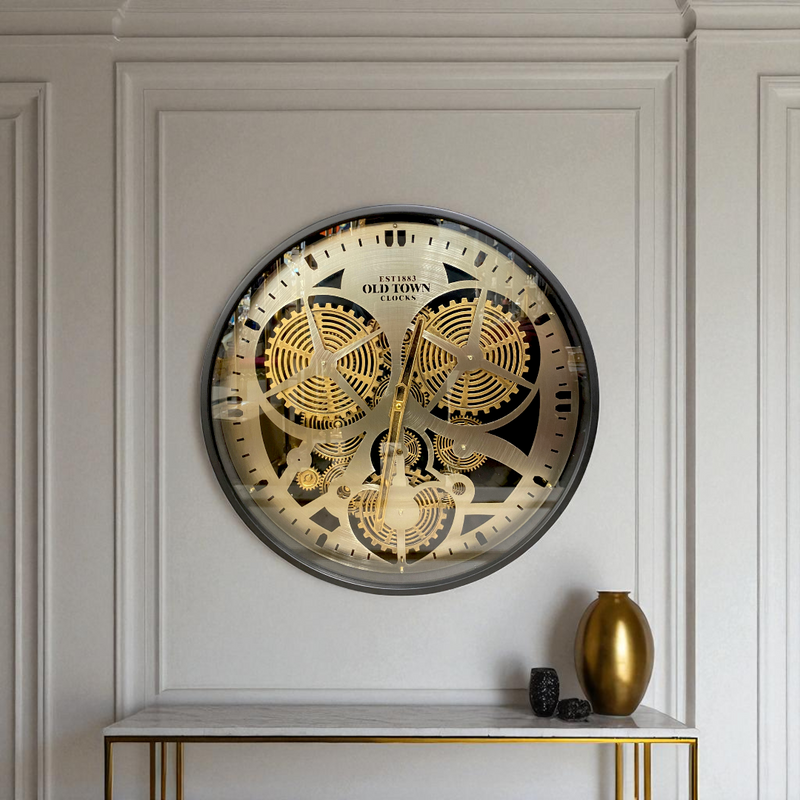 Old Town Mechanism Gear Wall Clock