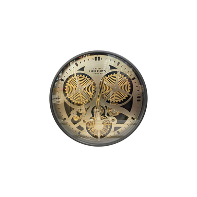 Old Town Mechanism Gear Wall Clock