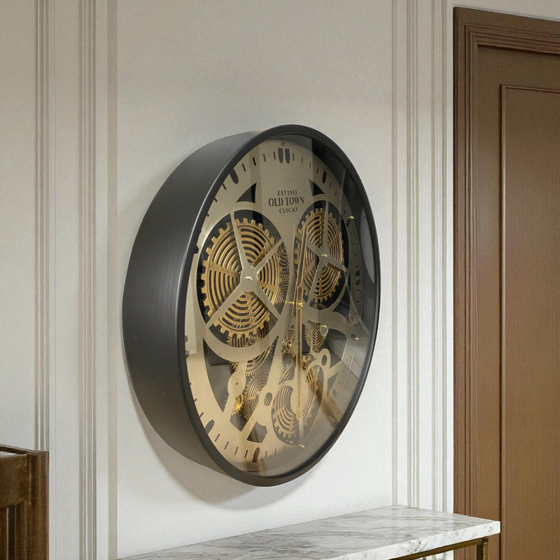 Old Town Mechanism Gear Wall Clock