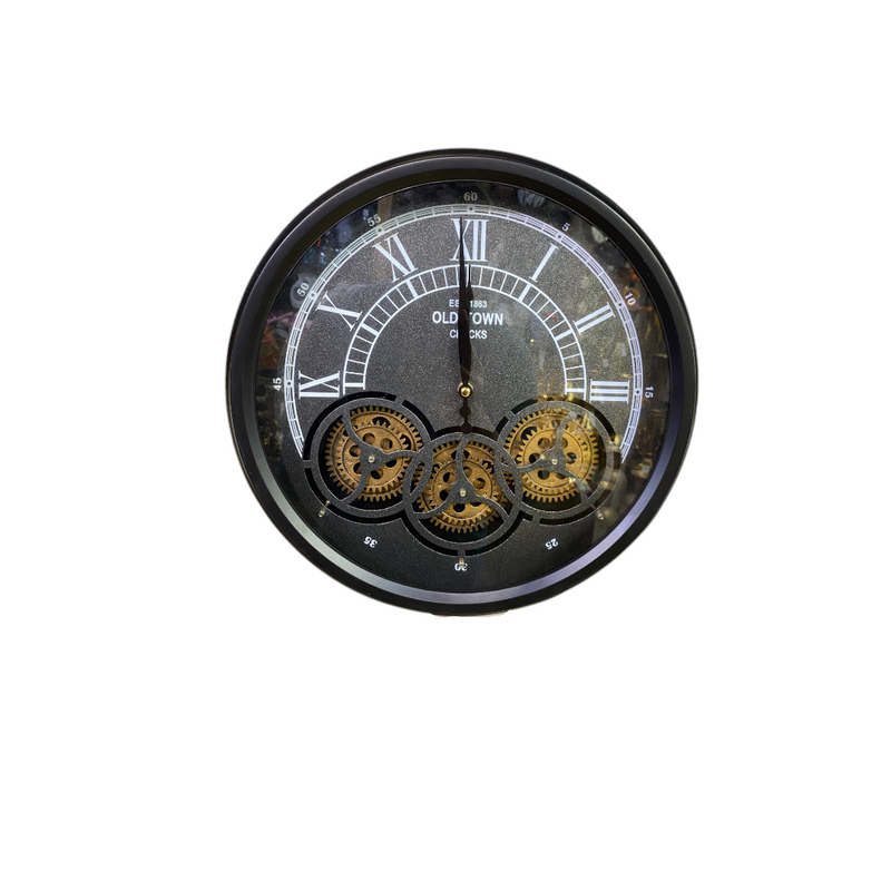 Old Town Gear Skeleton Wall Clock