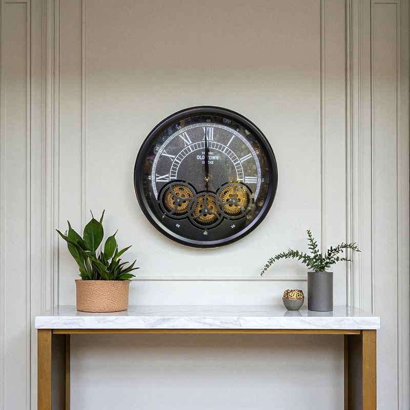 Old Town Gear Skeleton Wall Clock
