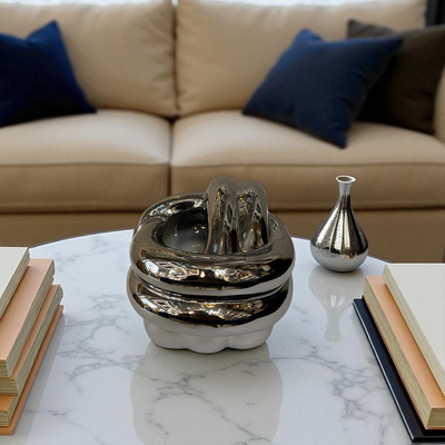 Puffed Knot Ceramic Tissue Box