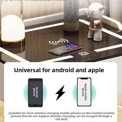 Luxe Glow Smart Wireless Charging Table