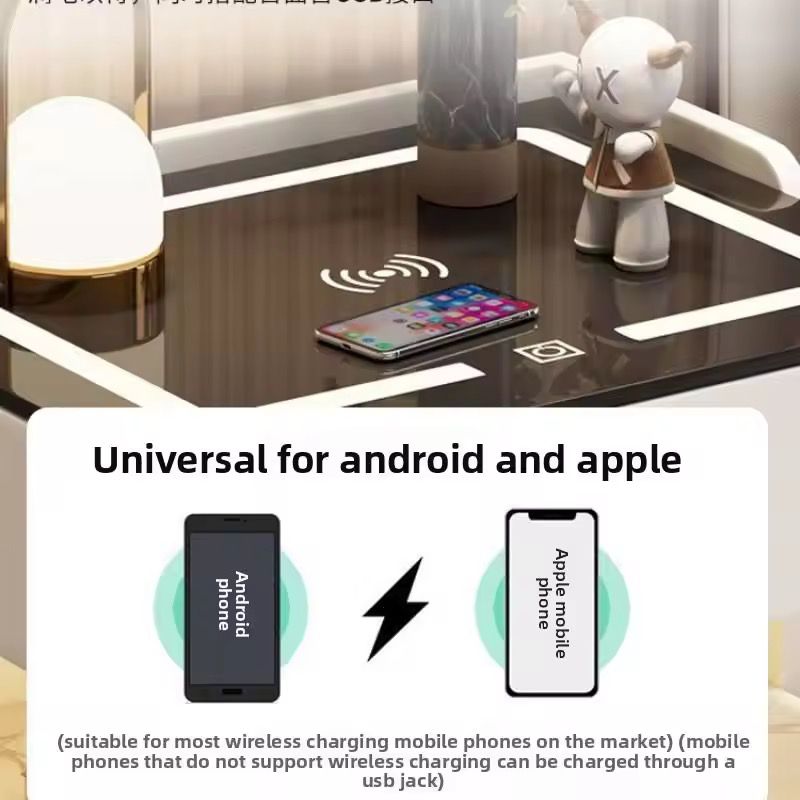 Luxe Glow Smart Wireless Charging Table