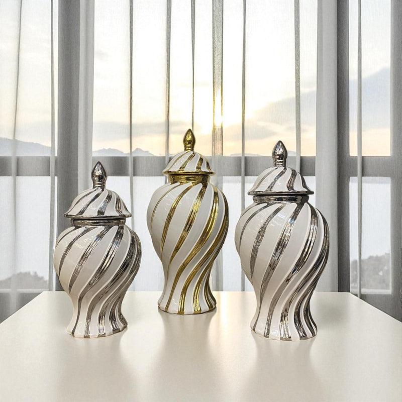 Twist Luxe Porcelain Candy Jars