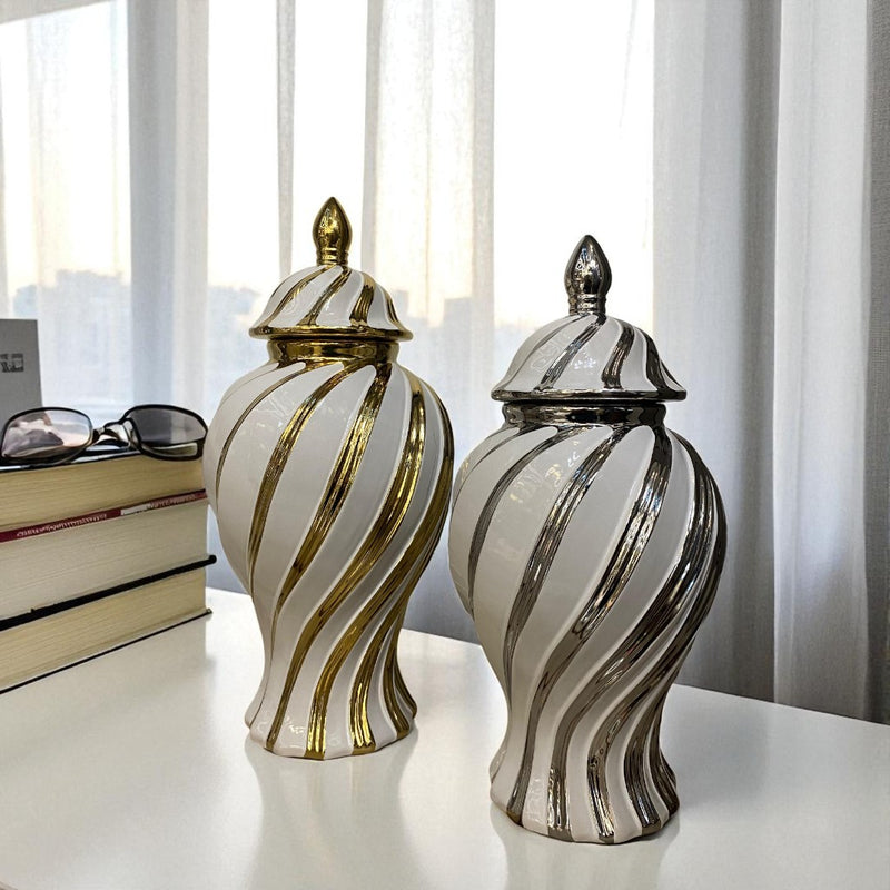 Twist Luxe Porcelain Candy Jars
