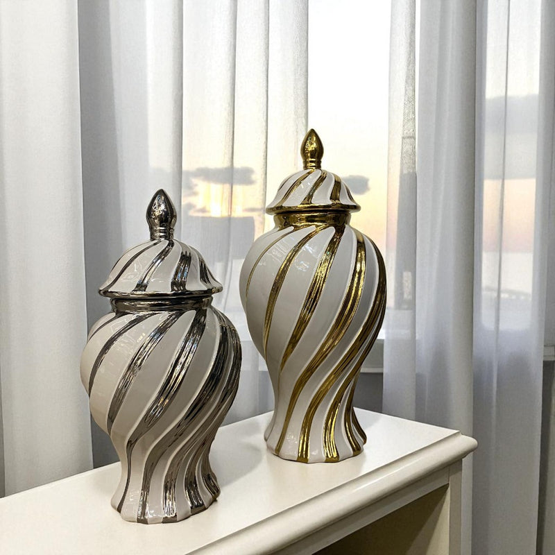 Twist Luxe Porcelain Candy Jars