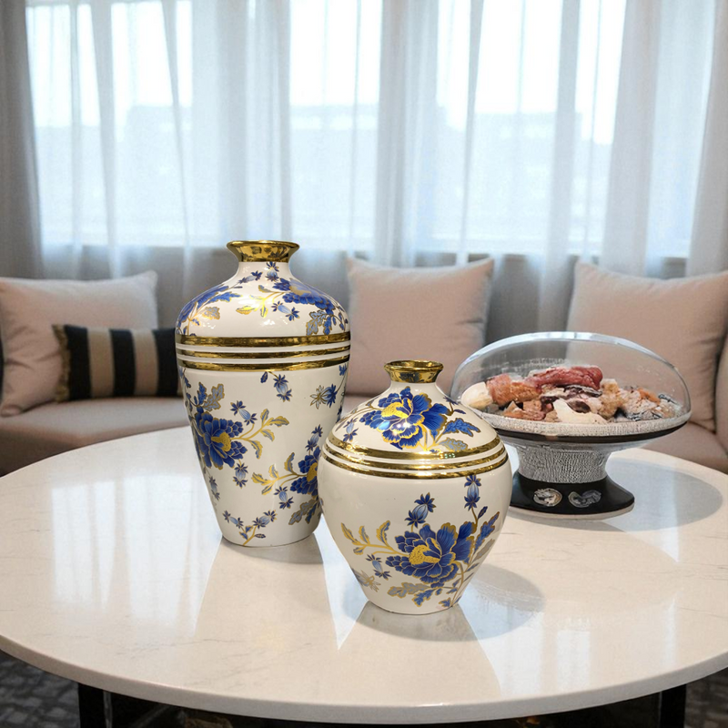 Imperial Blossom Porcelain Table Vases