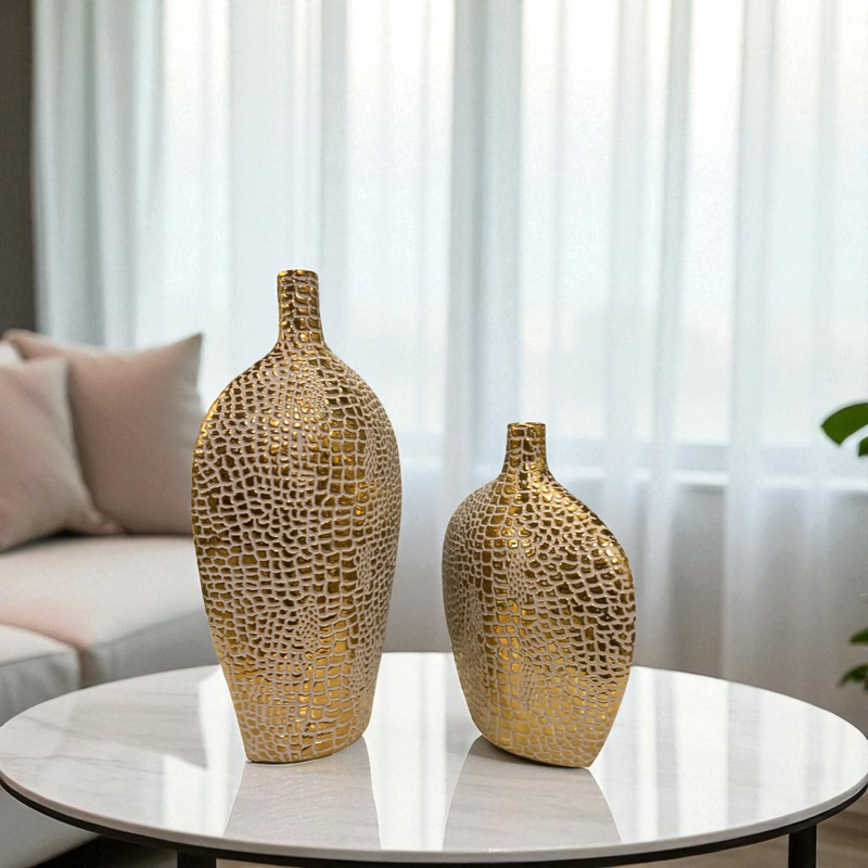 Luxora Mosaic Porcelain Vases