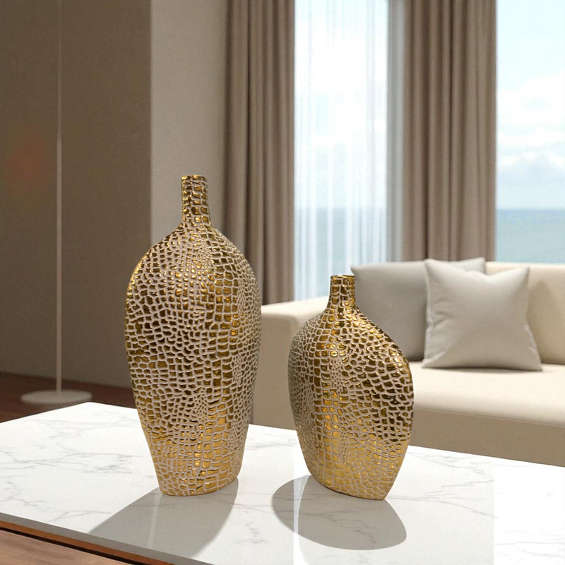 Luxora Mosaic Porcelain Vases