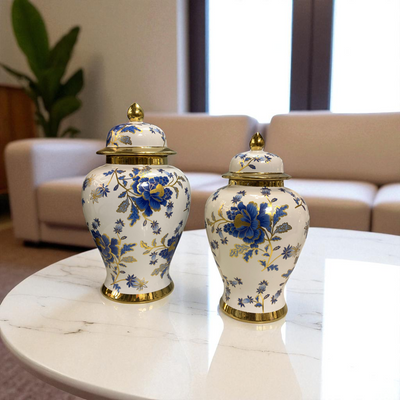 Imperial Blossom Porcelain Urns and Vases