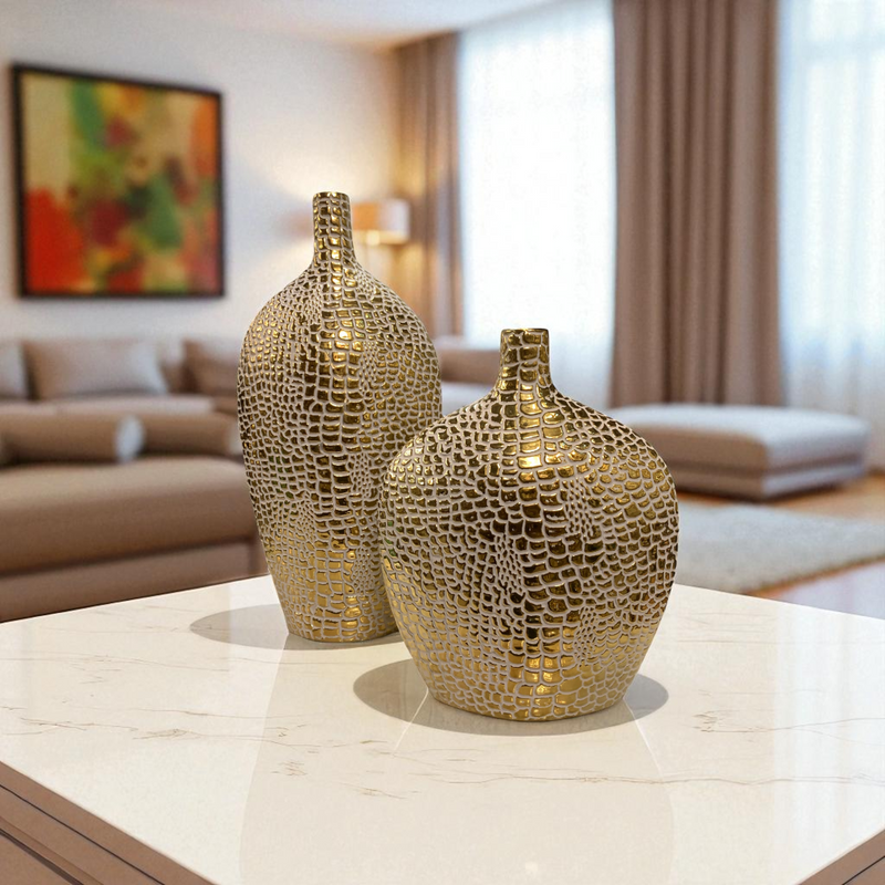 Luxora Mosaic Porcelain Vases