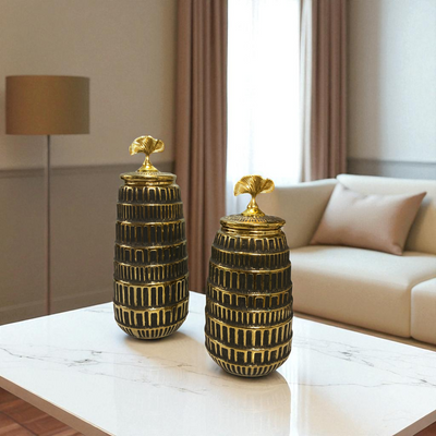 Regalia Falcon Black-Gold Candy Jars