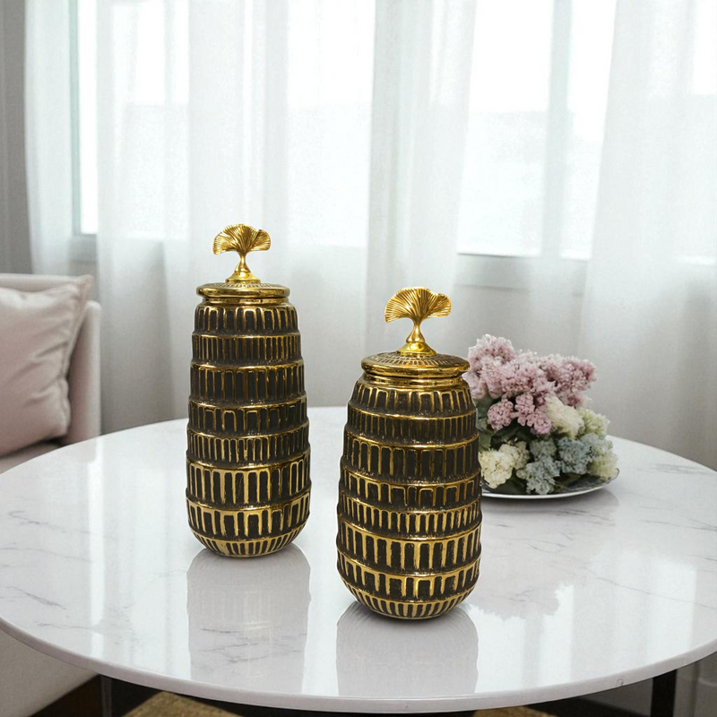 Regalia Falcon Black-Gold Candy Jars
